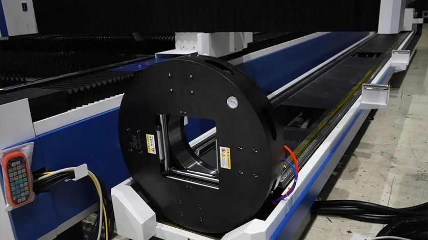 Single platform plate and tube laser cutting machine