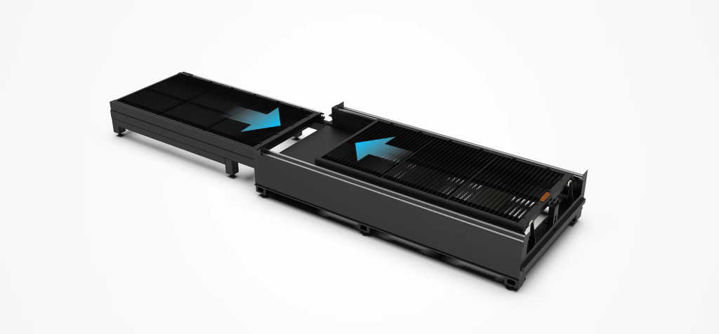 Plataforma de troca de máquina de corte a laser de fibra