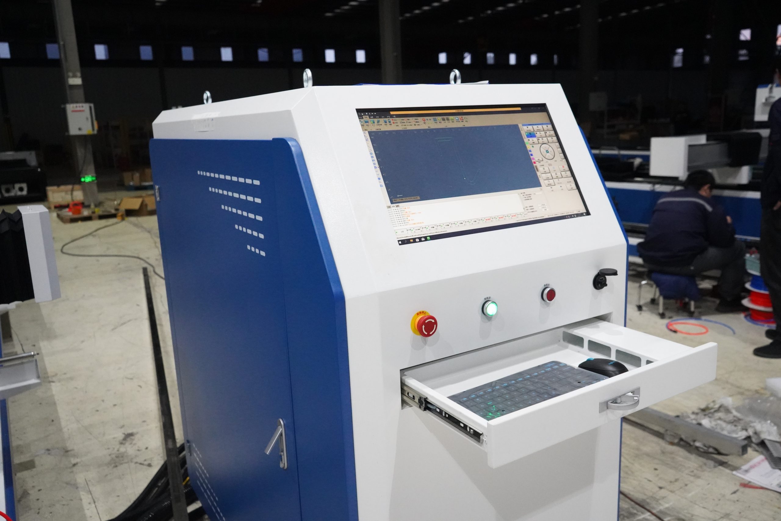 Pelat platform tunggal dan mesin pemotong laser tabung