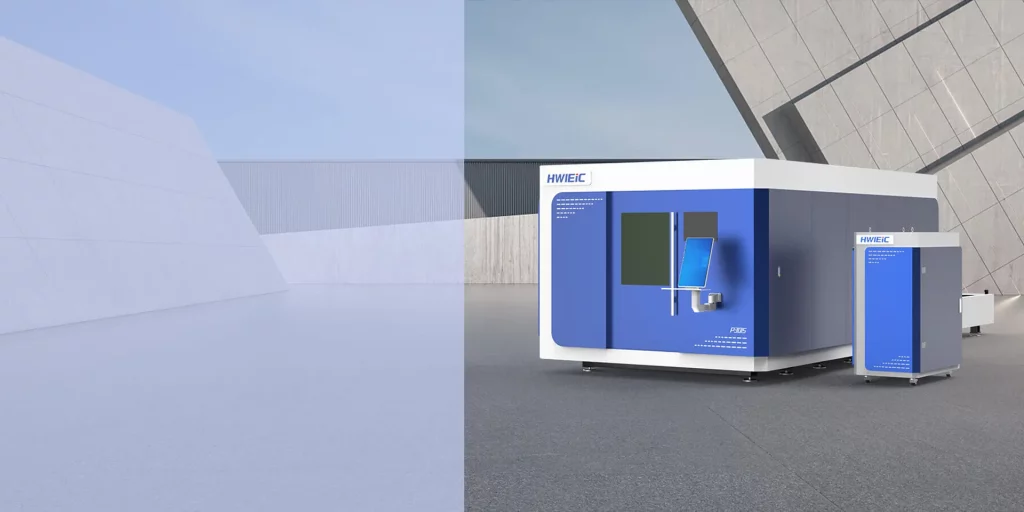 Macchina da taglio al laser a piattaforma di scambio chiusa