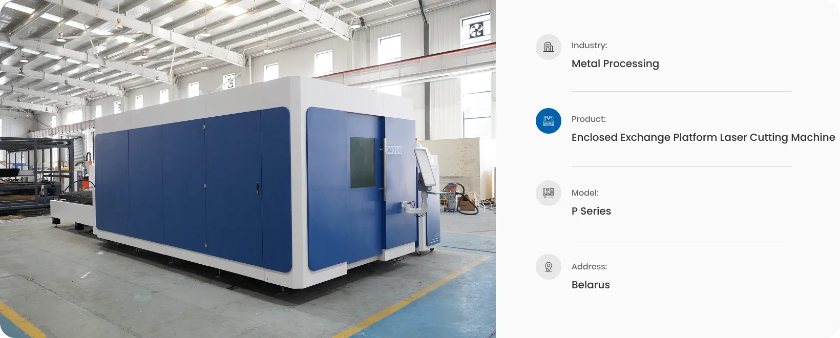 Enclosed Exchange Platform Laser Cutting Machine