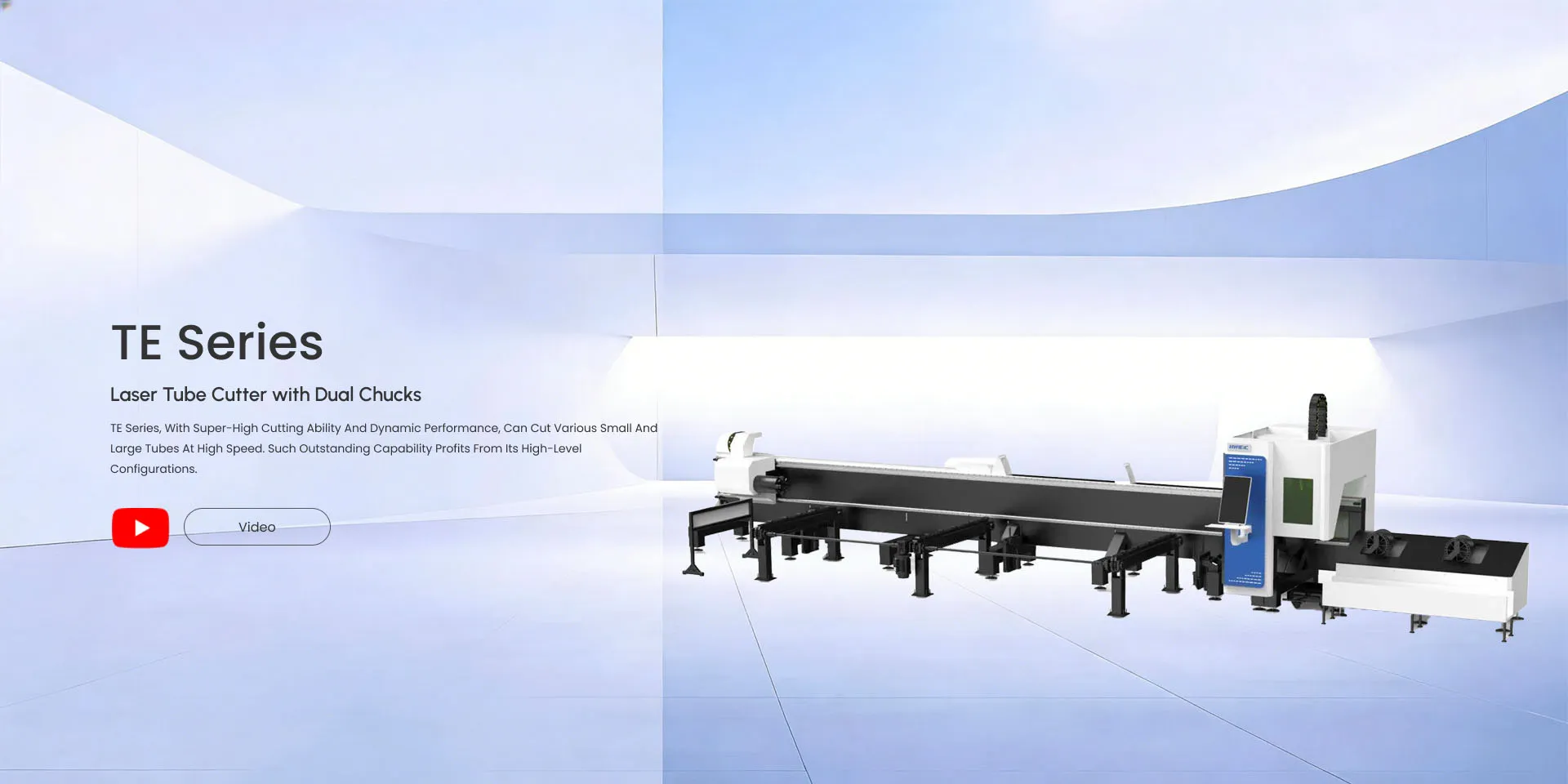 Laser Tube Cutter with Dual Chucks TE Series