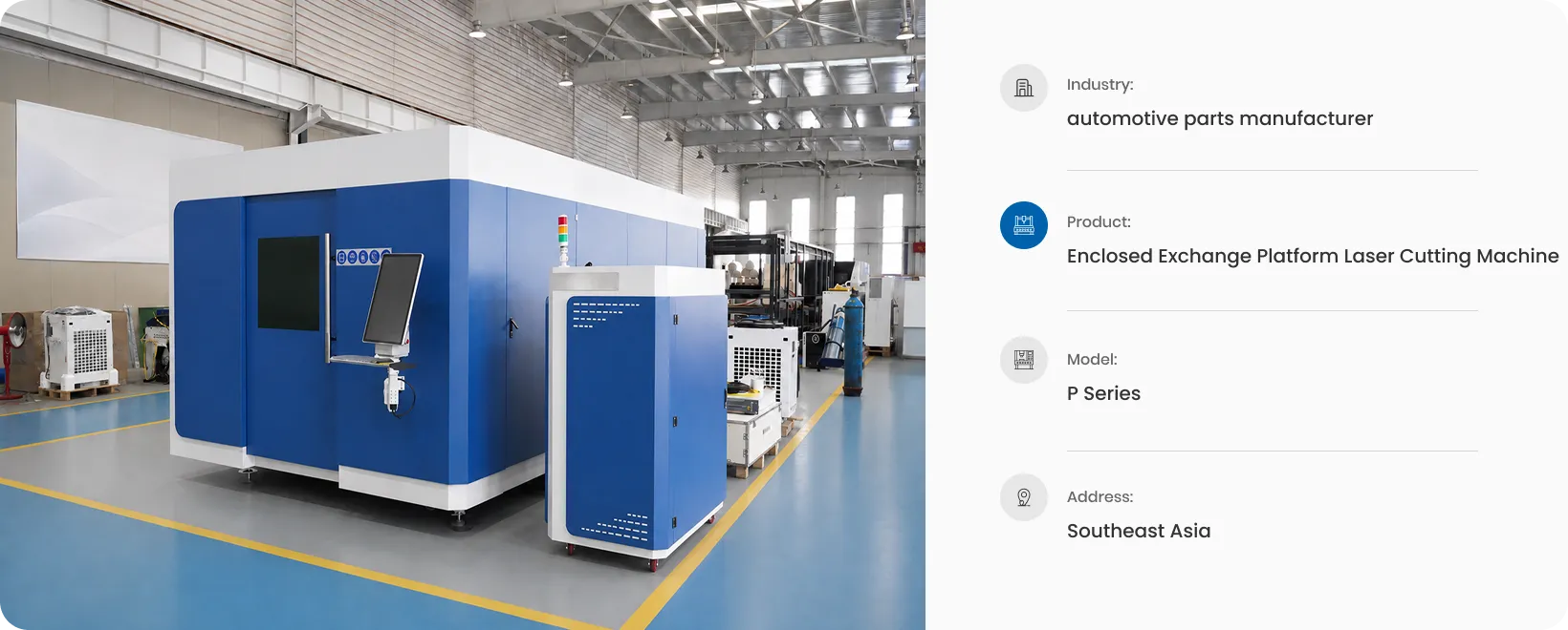 Enclosed Exchange Platform Laser Cutting Machine