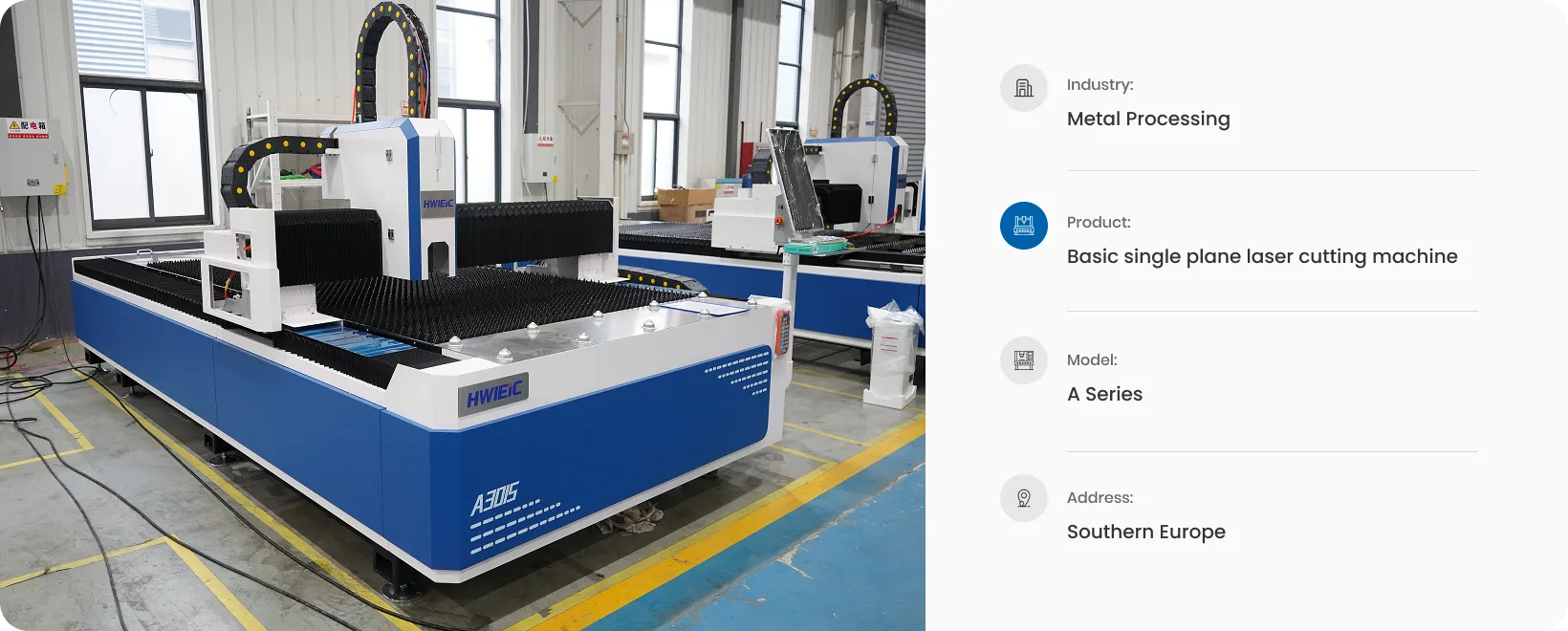 Basic single plane laser cutting machine