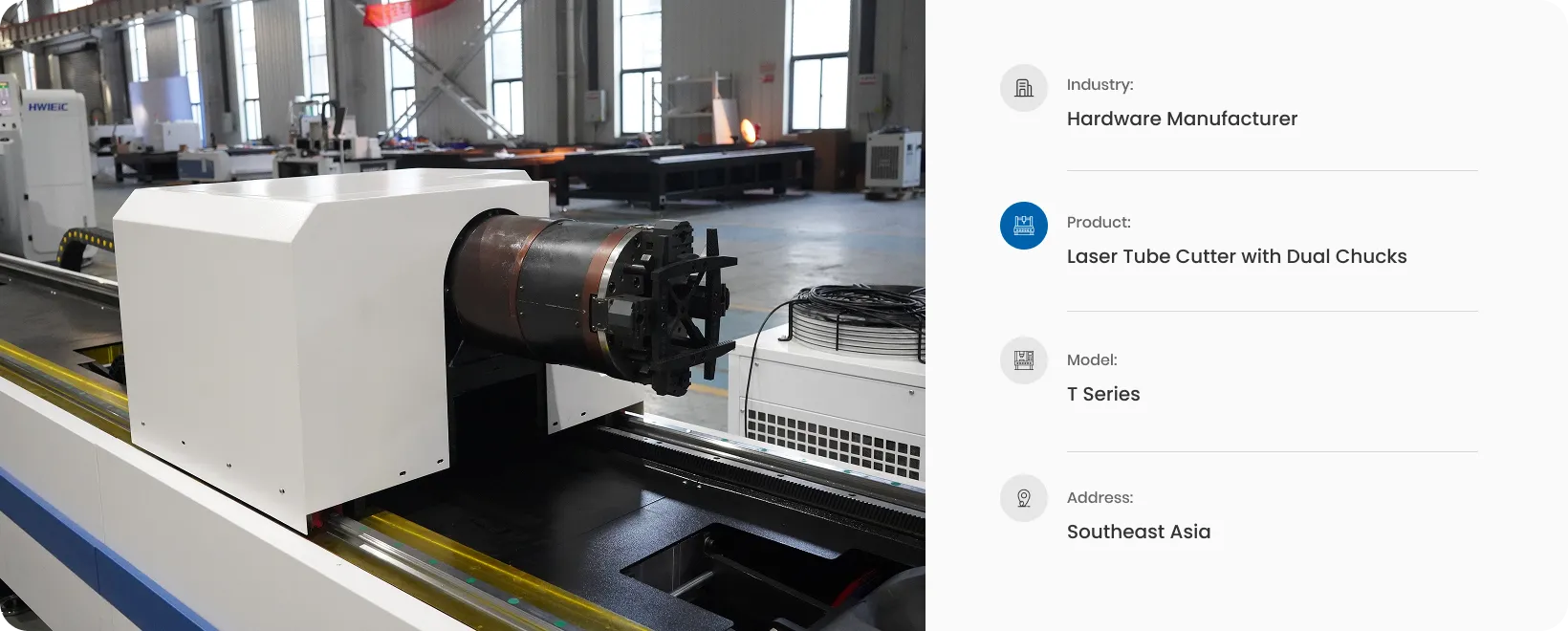 Laser Tube Cutter with Dual Chucks T Series