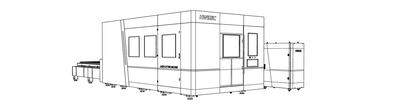 Heavy-duty high-speed laser cutting machine